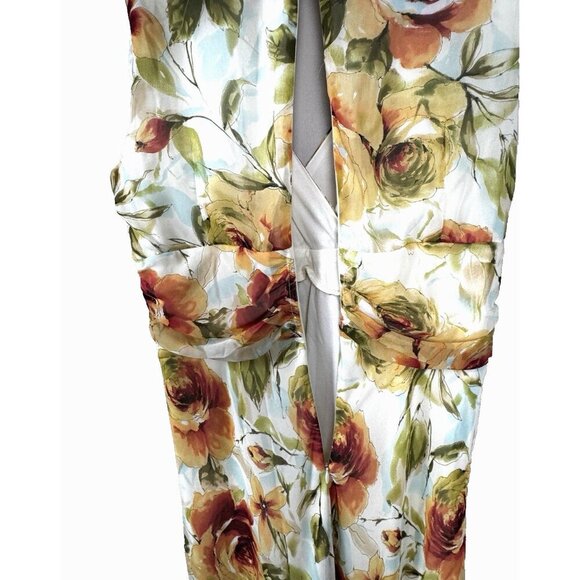 Y2K Babydoll Chiffon Midi Dress 16 Fairycore Ethereal Floral Whimsy Cottagecore - Picture 11 of 12